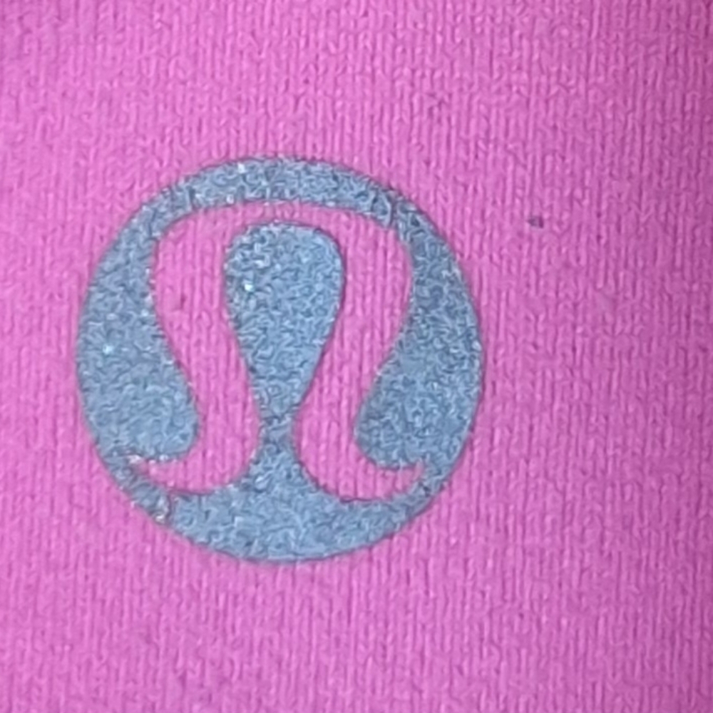 LULULEMON ATHLETICA Black and Pink Floral Cropped Leggings - Picture 3 of 4
